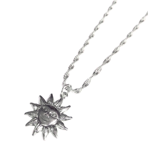 Colar Sol Prata - comprar online