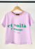Remera Crop Et voila teens en internet