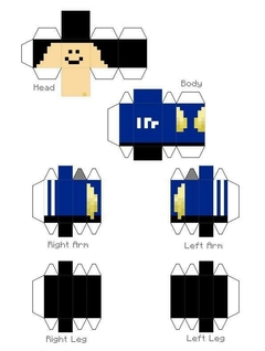 Papercraft Armable Quackity on internet