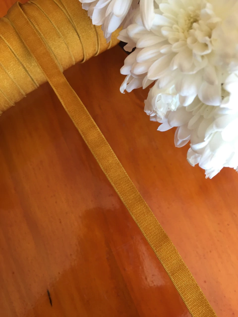 Elástico Bretel 10 mm Mostaza x mt