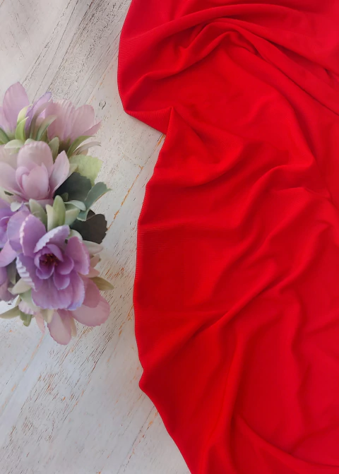 Micromorley Elastizado Rojo x medio metro - comprar online