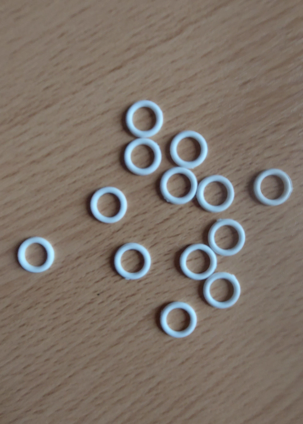 Arandelas Plástico 6 mm x 100 unid Blanco