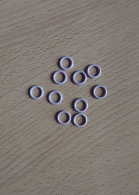 Arandelas Plástico 6 mm x 100 unid Visón