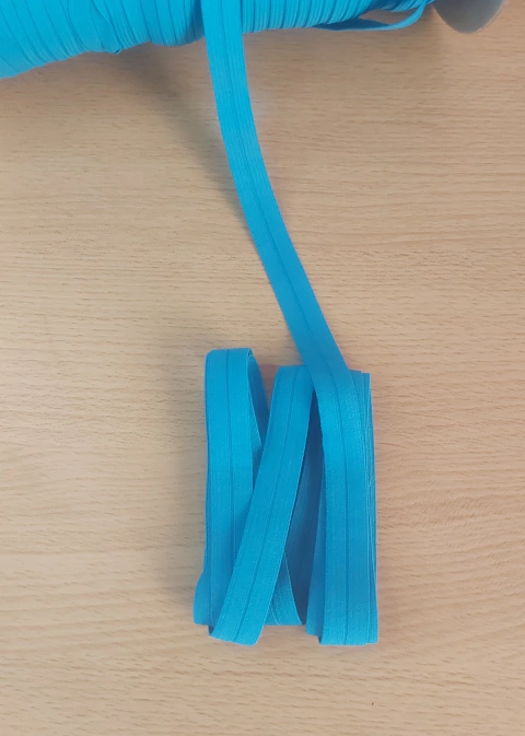 Elástico Partido 14 mm Turquesa x mt