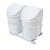 Lixeira Dupla Inox C/ Balde 24 Lt