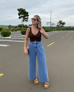 Imagem do Calça Pantacourt Jeans Médio