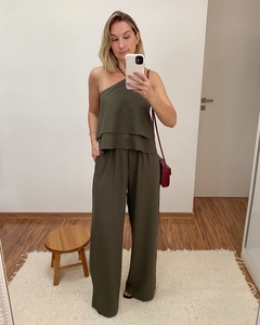 Conjunto Babados Verde Militar - BUCCHI STORE