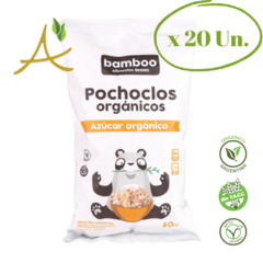 Caja x 20 unidades (80g.) o 40 unidades (40g.) Pochoclos Orgánicos Azúcar Orgánico - Bamboo9