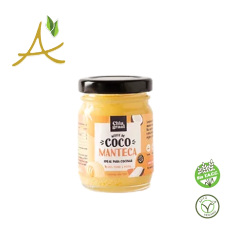 Aceite de Coco Manteca "Chia Graal" SIN TACC -
