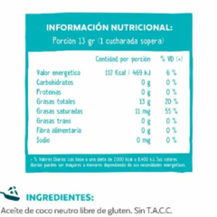 Aceite de Coco Neutro "Chia Graal" SIN TACC - comprar online