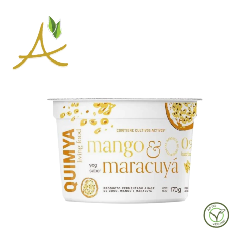Yogurt a Base de Coco Mango y Maracuya x 170g - Quimya