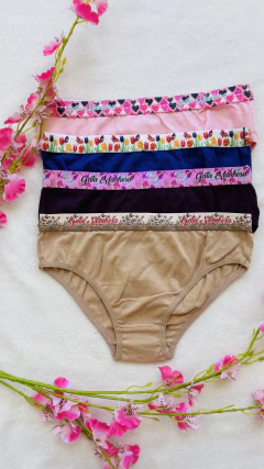 Calcinha cóton Infantil com Cós - comprar online