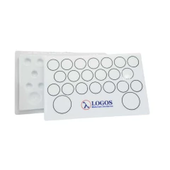 Godê Para Stain base em porcelana com tampa em porcelana - 20 cavidades - comprar online