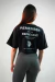 Cropped Oversized - Preto - "RWYR" - comprar online