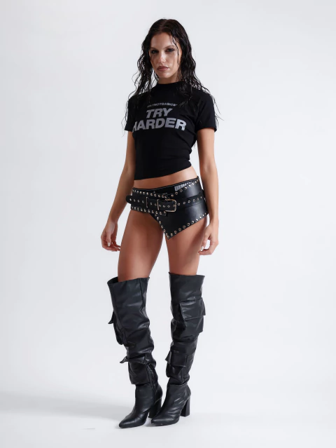 CROP TEE TRY HARDER - comprar online