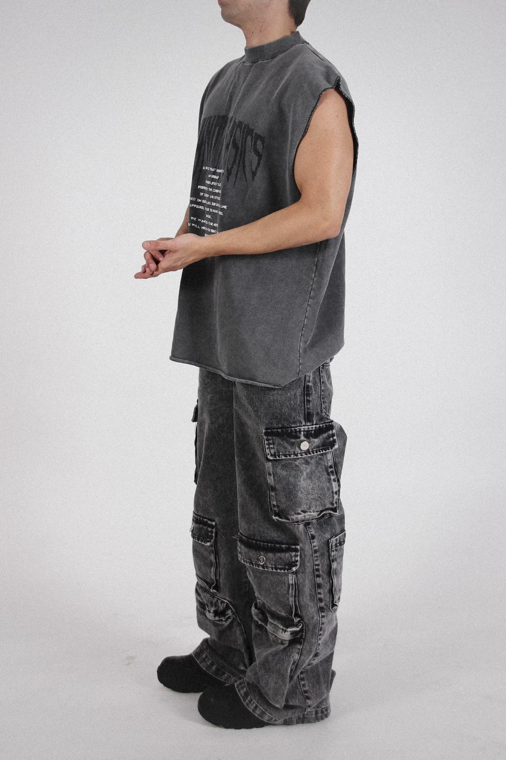 JEAN WASHED GRIS