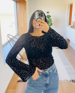 Remera tul estampado Dai