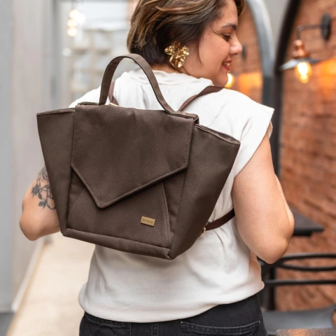 Bolsa Feminina de Lona Atena Café