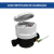 Hidrômetro Unijato DN 15 (1/2") Corpo em Composite + Certificado de Calibração | Relojoaria Plana Pre-equipada Indutiva