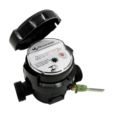 Hidrômetro Unijato DN 20 (3/4") - Corpo em Composite - Relojoaria Inclinada - comprar online