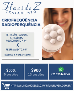 COMBO FLACIDEZ 05 CRIOFREQUÊNCIA + Radiofrequência