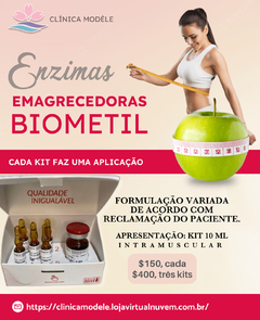 03 KIT'S ENZIMAS BIOMETIL EQUILÍBRIO DO PESO REDUÇÃO MEDIDAS