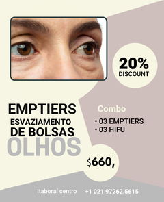 EMPTIERS/ HIFU combo Redutor de bolsa área olhos