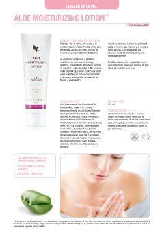 CREMA HIDRATANTE (Aloe Moisturizing Lotion) - Productos de aloe vera Forever Living Argentina