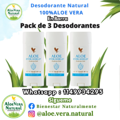 PACK de 3 Desodorantes de ALOE VERA