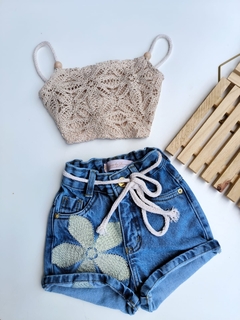 Short bordado