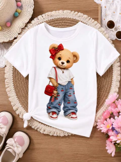 T-shirt ursa cherry - comprar online