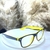 Oculos Armação Masculino Charlie Amarelo Preto