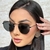 Oculos de Sol Hexagonal Preto - loja online