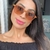 Oculos de Sol Feminino Turim Laranja Mesclado na internet