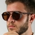 Oculos de sol Alok Premium Redondo Marrom - Seven Acessórios