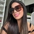 Imagem do Oculos de Sol Feminino Maxi Marrom Fosco