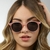 Oculos de Sol Feminino Becker Rosa Escuro