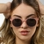 Oculos de Sol Feminino Becker Rosa Escuro - Seven Acessórios