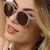 Oculos de Sol Feminino Becker Roxo Escuro