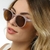 Oculos de Sol Feminino Becker Roxo Escuro - Seven Acessórios