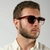 Oculos de Sol Masculino Lando Marrom Brilhoso - loja online
