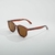 Oculos de Sol Masculino Lando Marrom Brilhoso na internet