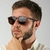 Imagem do Oculos de Sol Masculino Lando Marrom Fosco
