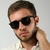 Oculos de Sol Masculino Lando Preto Fosco - comprar online