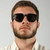 Oculos de Sol Masculino Lando Preto Fosco - loja online