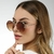Óculos de Sol Feminino Tropical Marrom - loja online