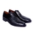 Zapato de Vestir Turin Combinado con Cuero de Cabra Negro