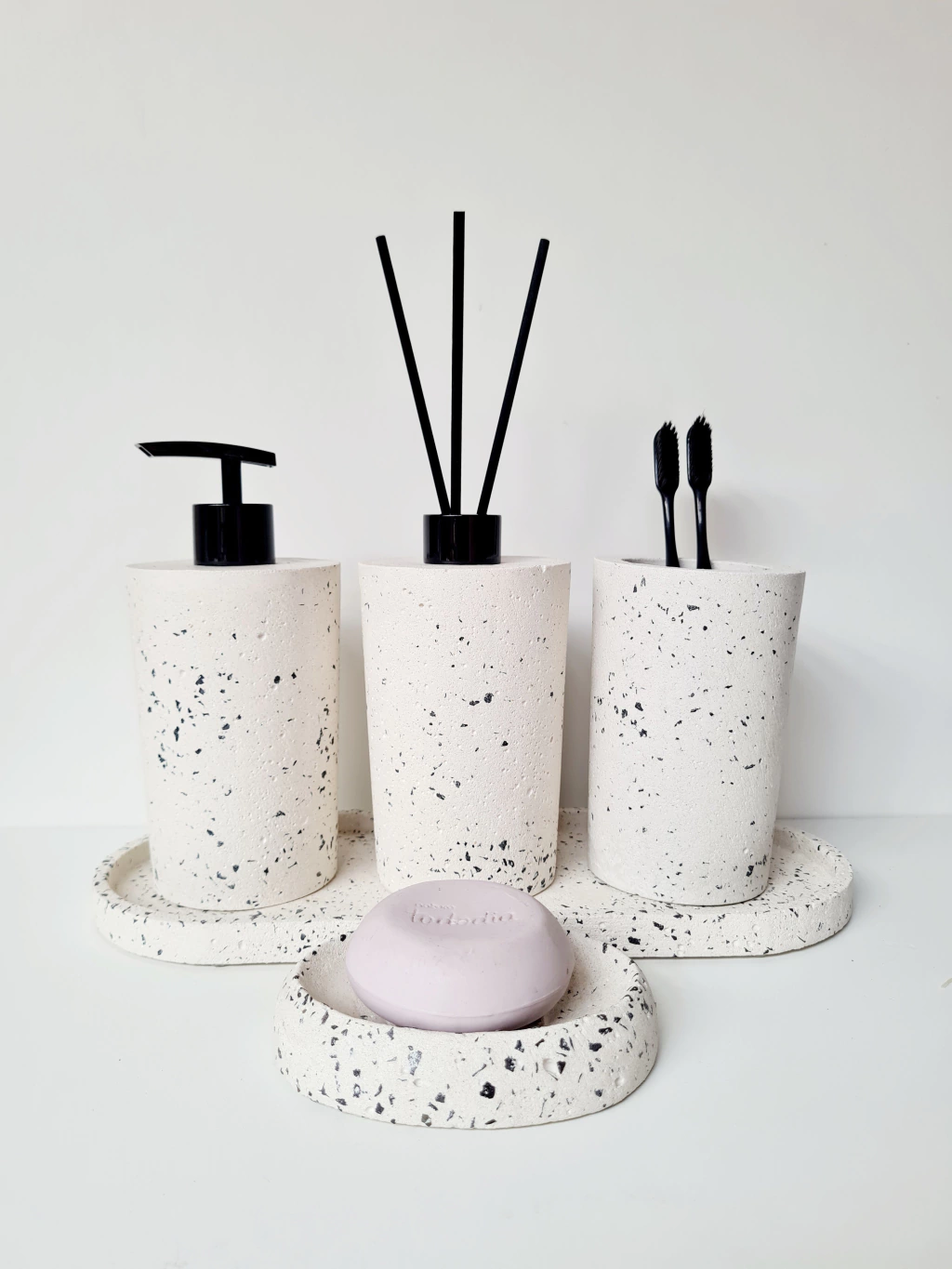 Kit Lavabo/banheiro Debora 05 Peças com Bandeja Oval