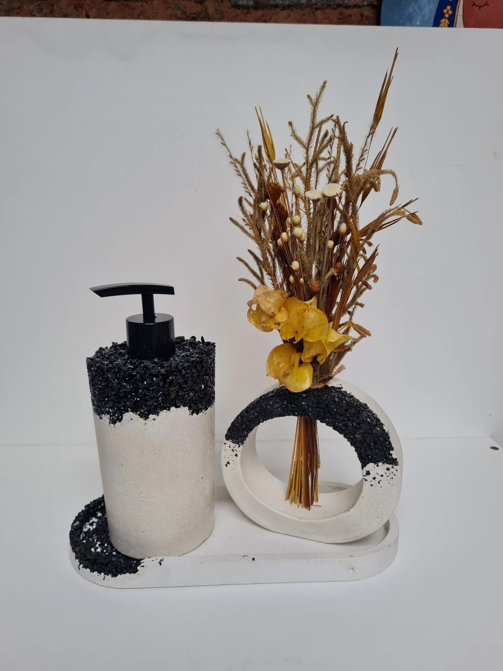 Kit Lavabo/banheiro Louise 03 Peças com Bandeja Oval 11x22