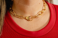 Choker em maxi elos fecho organico